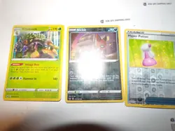 Lot of 3 Sword and Shield Base Set Pokemon Reverse Holo/ Holo Cards - Image 1