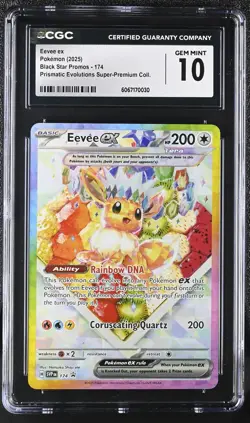 CGC 10 Eevee Ex SVP 174 SPC Prismatic Evolutions Premium Pokemon Card - Image 1