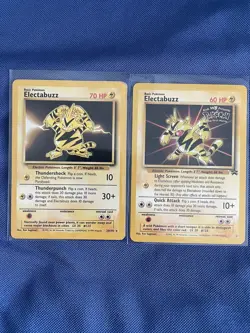 Electabuzz Black Star Promo #2 1999 WB The First Movie Pokemon W/electabuzz Card - Image 1
