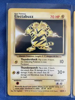 Electabuzz Black Star Promo #2 1999 WB The First Movie Pokemon W/electabuzz Card - Image 2