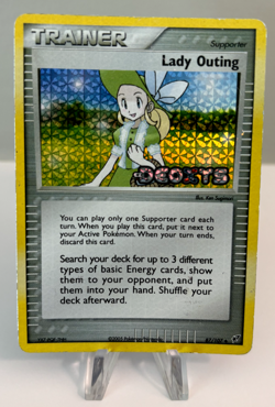 Pokemon Card Lady Outing 87/107 Ex Deoxys Holo Stamped LP - Image 1