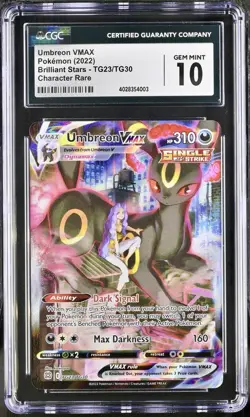 Umbreon VMAX TG23/TG30 CHR - Brilliant Stars Pokemon Card - CGC 10 GEM MINT - Image 1