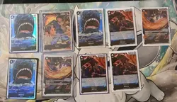 One Piece Tcg Prb-02 Lot Of 9 Black Cards. Sabo Alternate Art 014. Laboon. - Image 1