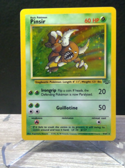 🪲 Pokemon TCG Pinsir 9/64 Jungle Holo Rare 1999 WOTC Vintage Card LP 🪲 - Image 5
