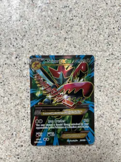 Pokemon TCG XY Breakpoint Ultra Rare M Scizor EX 120/122 Full Art Holo Card DMG - Image 1