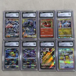 8 Card Graded lot Pokemon Japanese CGC slab gem mint 10 - Image 1