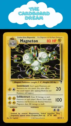 Magneton Legendary Collection #028/110 NON-HOLO Rare LP Pokemon Card - Image 1