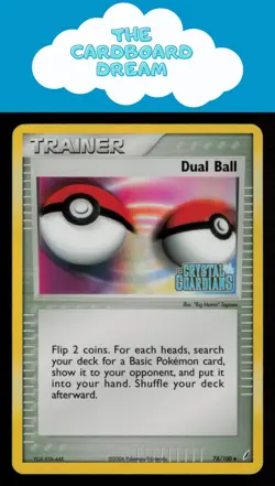 Dual Ball Crystal Guardians #78/100 Reverse Holo Stamped Uncommon Pokemon Card - Image 1