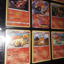Pokemon TCG Binder Page Lot of 9 Holo Cards & basic Rapidash Turonator Blaziken - Image 3