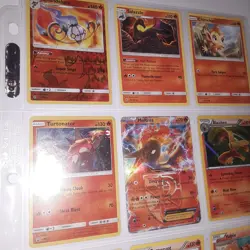 Pokemon TCG Binder Page Lot of 9 Holo Cards & basic Rapidash Turonator Blaziken - Image 4