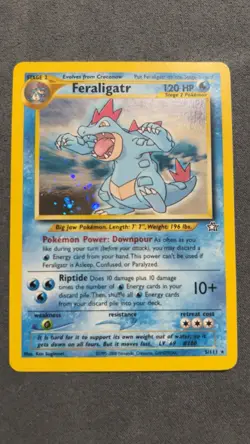 Vintage Pokemon Feraligatr 5/111 Neo Genesis Unlimited Holo Rare Card - Image 2