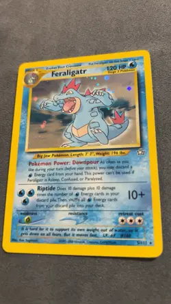Vintage Pokemon Feraligatr 5/111 Neo Genesis Unlimited Holo Rare Card - Image 3