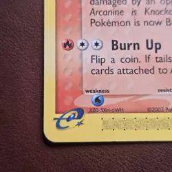 Arcanine 15/100 Ex Sandstorm Pokemon Card E Series Rare Non-Holo - Image 5