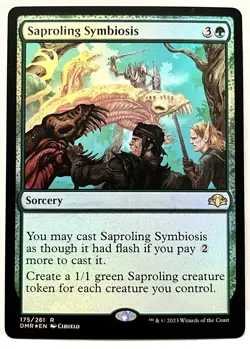 MTG-Saproling Symbiosis - FOIL-#175-Dominaria Remastered-NM - Image 1