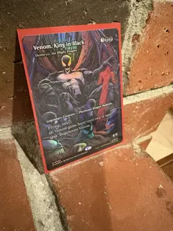 Magic The Gathering Spider-Man Venom King In Black Mythic Full Art Foil NM - Image 2
