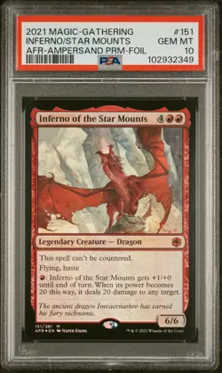 2021 MTG ADVENTURES IN THE FORGOTTEN REALMS INFERNO OF THE STAR MOUNTS PSA 10 - Image 1