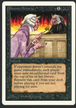 ***Unlimited Demonic Attorney (Roller Line)*** MTG Unlimited Kid Icarus - Image 1
