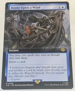 Borne Upon a Wind 0350 - Extended Art LORD OF THE RINGS MTG MAGIC NEW UNPLAYED - Image 1