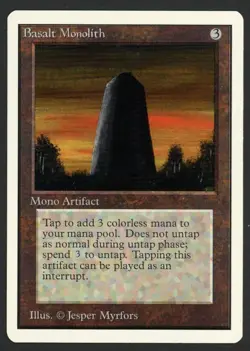 ***Unlimited Basalt Monolith*** MTG Unlimited Kid Icarus - Image 1