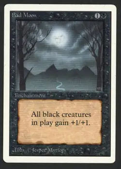 ***Unlimited Bad Moon*** MTG Unlimited Kid Icarus - Image 1