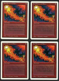 ***4x Unlimited Red Elemental Blast*** MTG Unlimited Kid Icarus - Image 1