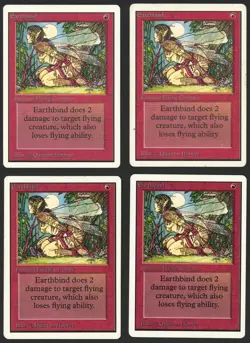 ***4x Unlimited Earthbind*** MTG Unlimited Kid Icarus - Image 1