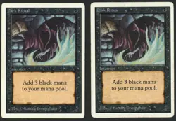 ***2x Unlimited Dark Ritual*** MTG Unlimited Kid Icarus - Image 1