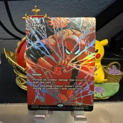 MTG Spiderman- Tangle M 0038 Borderless Foil - Image 1