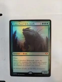 Craterhoof Behemoth Commander Masters Foil - Image 1