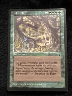 Magic the Gathering ~ MTG ~ 1x Hidden Path ~ M/NM ~ THE DARK Near Mint ++ - Image 1