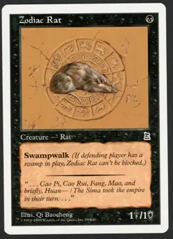 ***English Zodiac Rat*** MTG Portal 3 Kingdoms Kid Icarus - Image 1