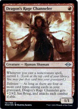 MTG Dragon's Rage Channeler (121) | LP Foil | Modern Horizons 2 {MH2} - Image 2