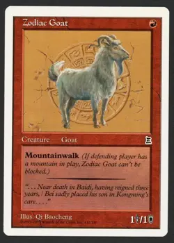***English Zodiac Goat*** MTG Portal 3 Kingdoms Kid Icarus - Image 1