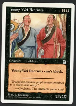 ***English Young Wei Recruits*** MTG Portal 3 Kingdoms Kid Icarus - Image 1