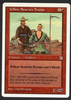 ***English Yellow Scarves Troops*** MTG Portal 3 Kingdoms Kid Icarus - Image 1