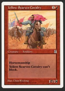 ***English Yellow Scarves Cavalry*** MTG Portal 3 Kingdoms Kid Icarus - Image 1