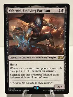Yahenni, Undying Partisan 202 R Commander: Tarkir: Dragonstorm NM MTG - Image 1