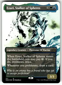 FOIL MTG Ezuri, Stalker of Spheres (Showcase) Phyrexia: All Will Be One Foil - Image 1