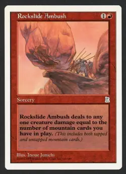 ***English Rockslide Ambush*** MTG Portal 3 Kingdoms Kid Icarus - Image 1