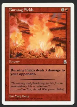 ***English Burning Fields*** MTG Portal 3 Kingdoms Kid Icarus - Image 1