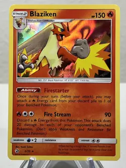 Pokemon TCG: Blaziken 6/70 Dragon Majesty Holo - Image 1