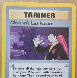 Giovanni's Last Resort 105/132 Rare Non-Holo Gym Challenge Pokemon Trainer MP - Image 2