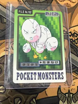 1997 Pokemon Pocket Monsters Bandai Carddass Series 3-4 No. 102 Exeggcute - Image 1