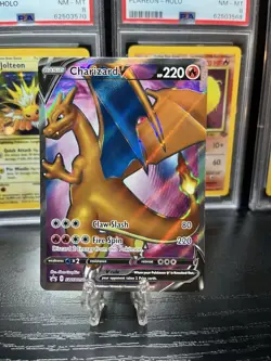 Pokemon TCG Charizard v SWSH050 Black Star Promo Full Art Champion's Path - Image 1