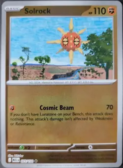 Pokemon TCG - Solrock 075/132 (RH Reverse Holo) - Mega Evolution Base Set - Image 1