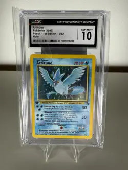 Pokemon Articuno #2 Holo 1st Edition Fossil 1999 - CGC 10 Gem Mint - Image 1