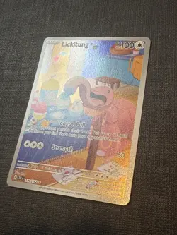 Pokemon TCG Lickitung Illustration Temporal Forces 180/162 NM Condition - Image 2