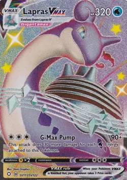 Lapras VMAX Shining Fates SV111/SV122 Holo Shiny Rare - Near Mint - Pokemon TCG - Image 1