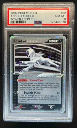 2007 Pokemon EX Power Keepers Absol #92/108 PSA 8 - Image 1