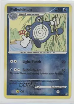 Poliwhirl Reverse Foil Pokemon Diamond & Pearl Legends Awakened #115 2008 READ - Image 1